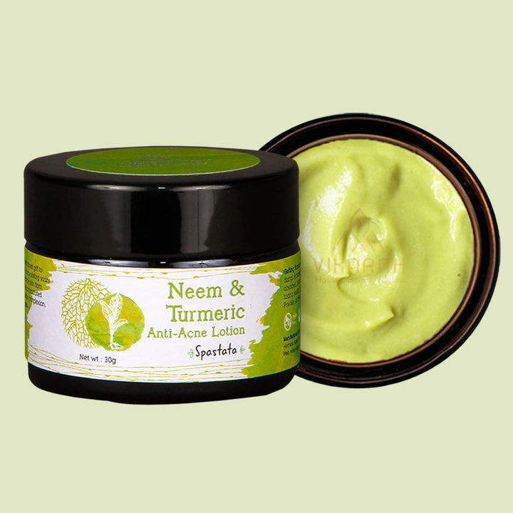 Neem & Turmeric Lotion For Oily Skin | Calming, Brightening, Anti-Acne & Anti-Bacterial | 30 GM