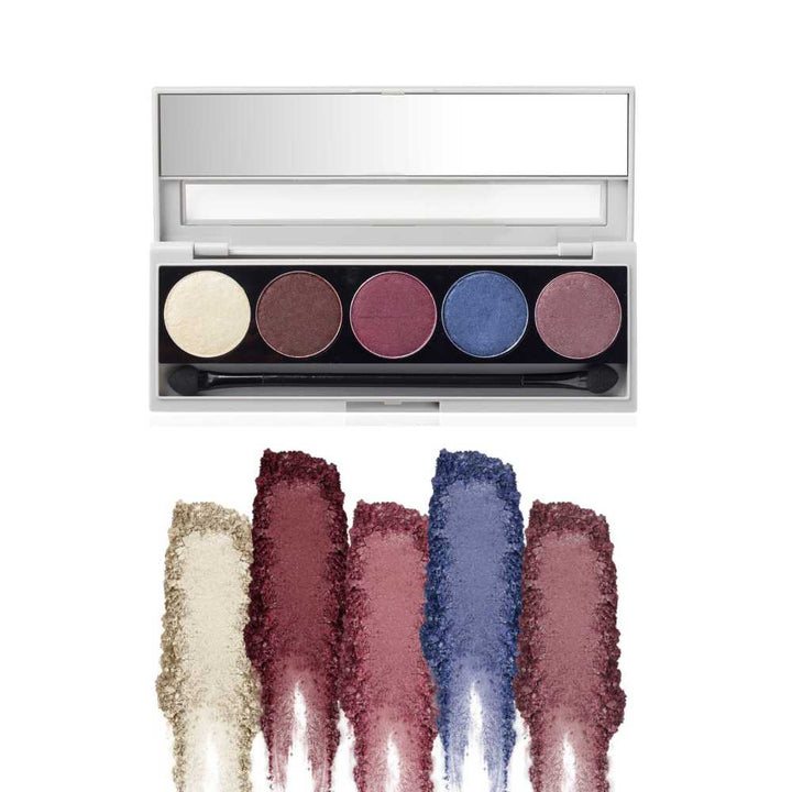 Party Hue Eye Shadow | 12 Hr Stay | Organic | Pigmented | 5-Shade Palette | 11.5 GM