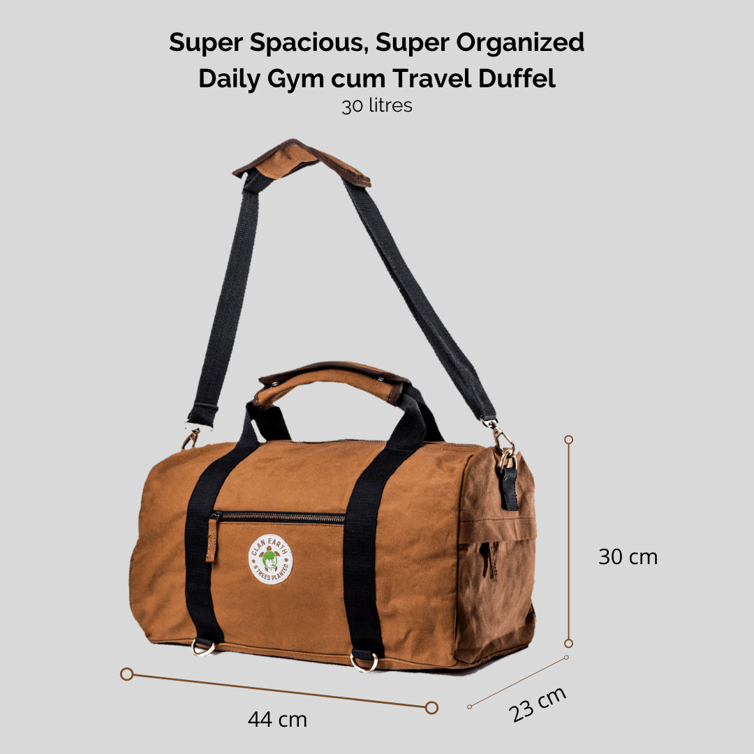 Rhino Duffel Bag | Classic Style & Multi-Functional | Handcrafted in Kolkata