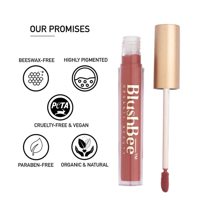 Nude Pink Liquid Lipstick | Smudge-Proof | Long-Lasting | Natural | 15 ML