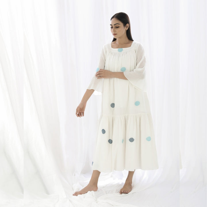 Women Maxi Dress | Minimalist Design | Comfy Day Wear | Pristine White