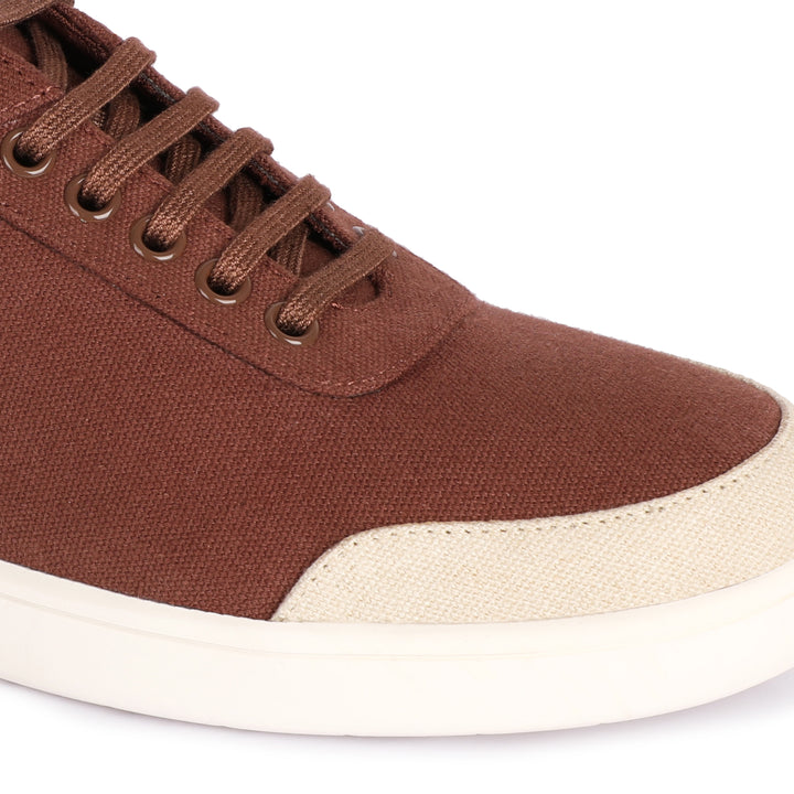 Brown Eco Sneakers | Fusion of Style & Comfort | Water Repellant & Odour Free