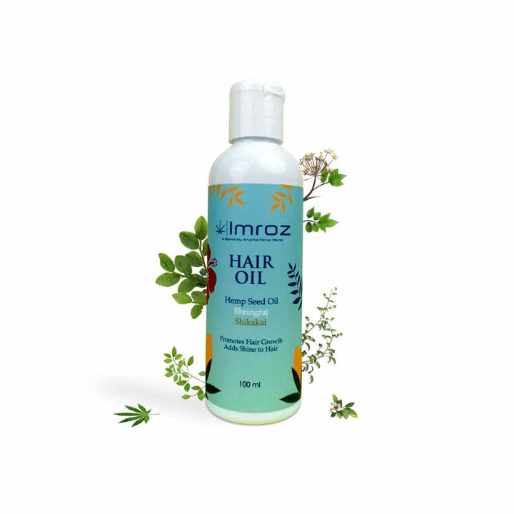 Hair Oil with Goodness of Hemp Seed, Bhringraj, Amla and Shikakai | 100 ML