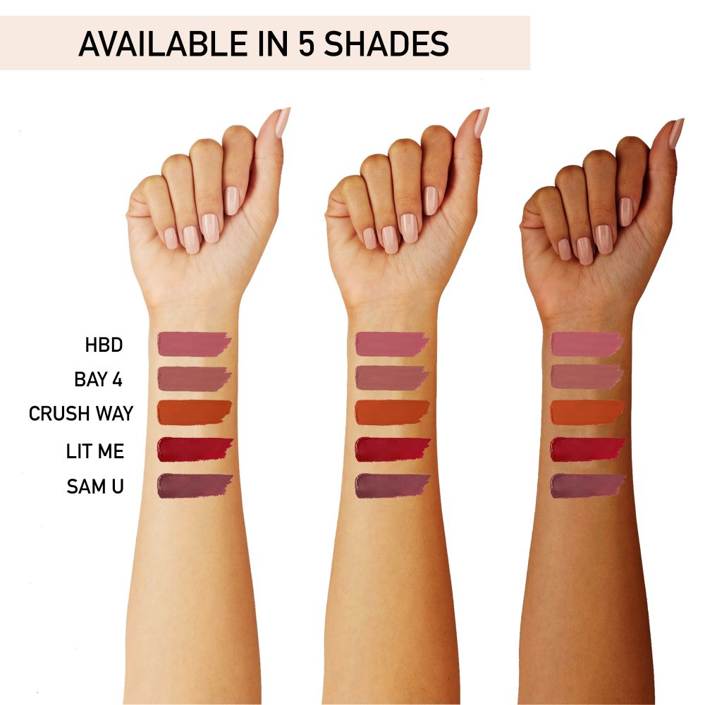 Almond Brown Liquid Lipstick | Smudge-Proof | Long-Lasting | Natural | 15 ML