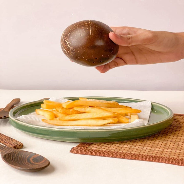 Salt & Pepper Coconut Shell Shakers | Pack Of 2