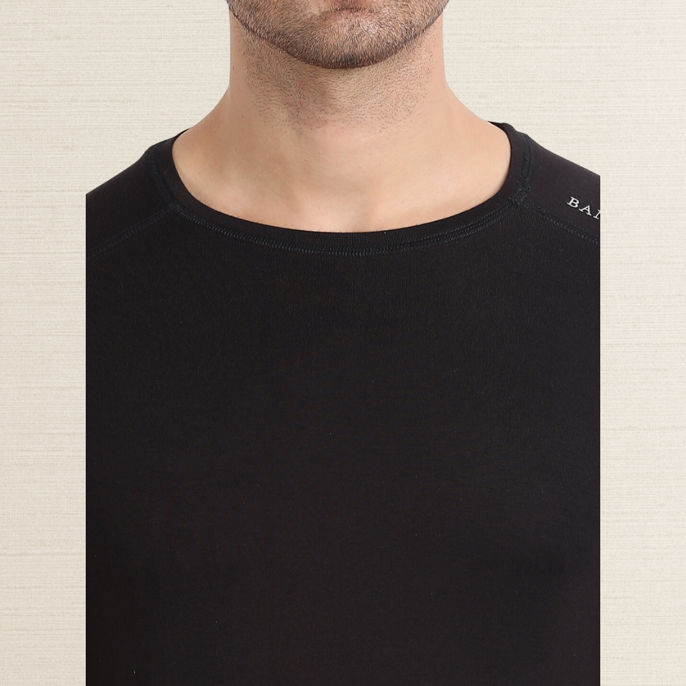 T-shirt | Men Active Wear | Casual Look | Round Neck | Bamboo | Organic | Black