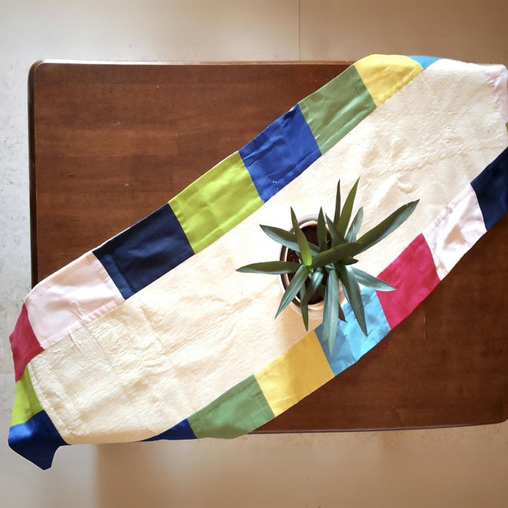 Vibrant Table Runner | Hand-Crafted | Aesthetic Design | 50x15 Inches