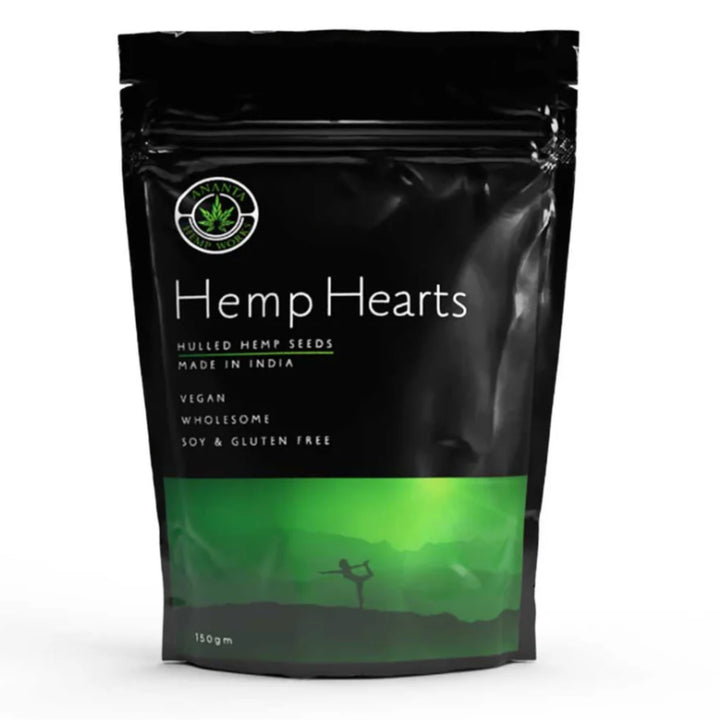 Hemp Hearts | Protein Rich | Powerhouse of Health, Minerals & Nutrients | Pouch of 150 G