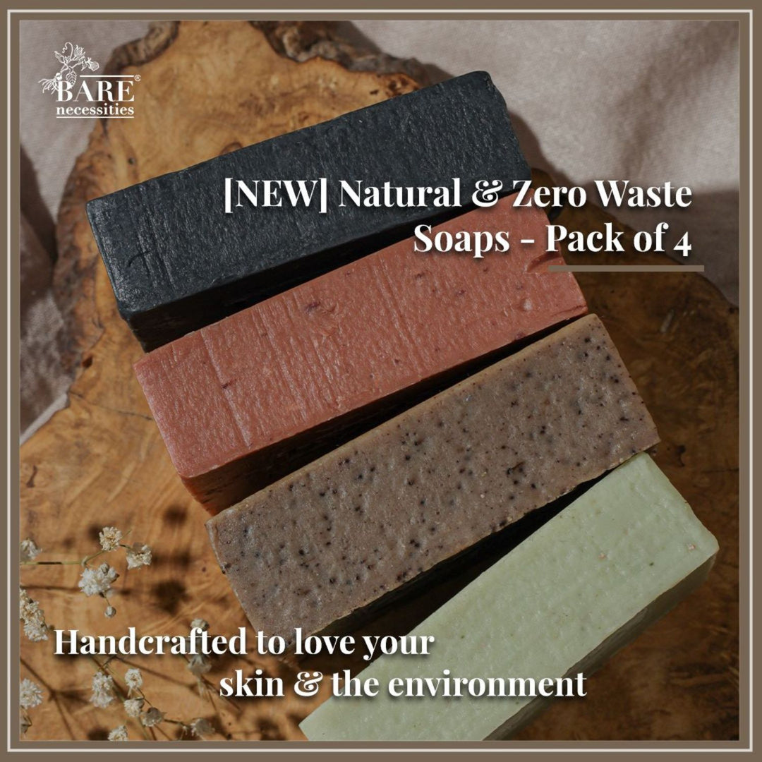 Natural Handmade Bath Soaps | Vegan | Toxin-Free | Combo Pack Of 4