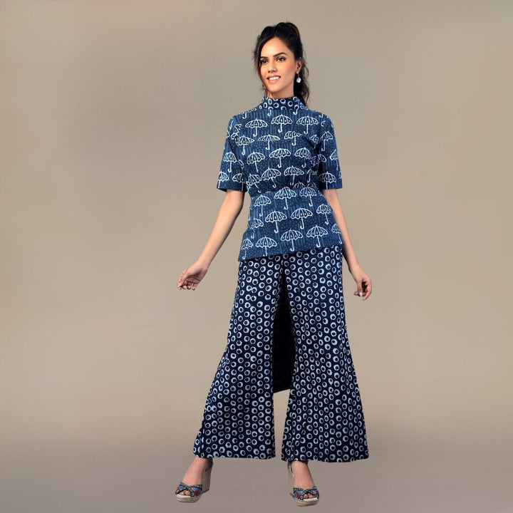 Danica Indigo Blue Co-ord Set | Dabu Cotton | Everyday Wear | Effortless Style