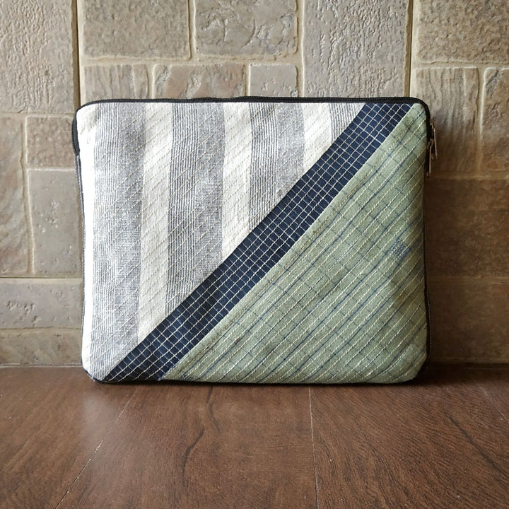 Geometric Embroidered Laptop Sleeve | Hand Crafted  | 11 Inches