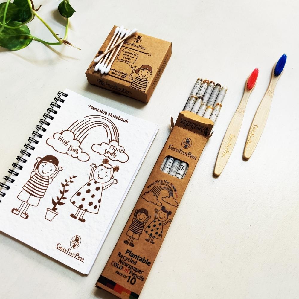 Personal And Stationery Kit For Kids | Sustainable Gift box | Pack Of 5