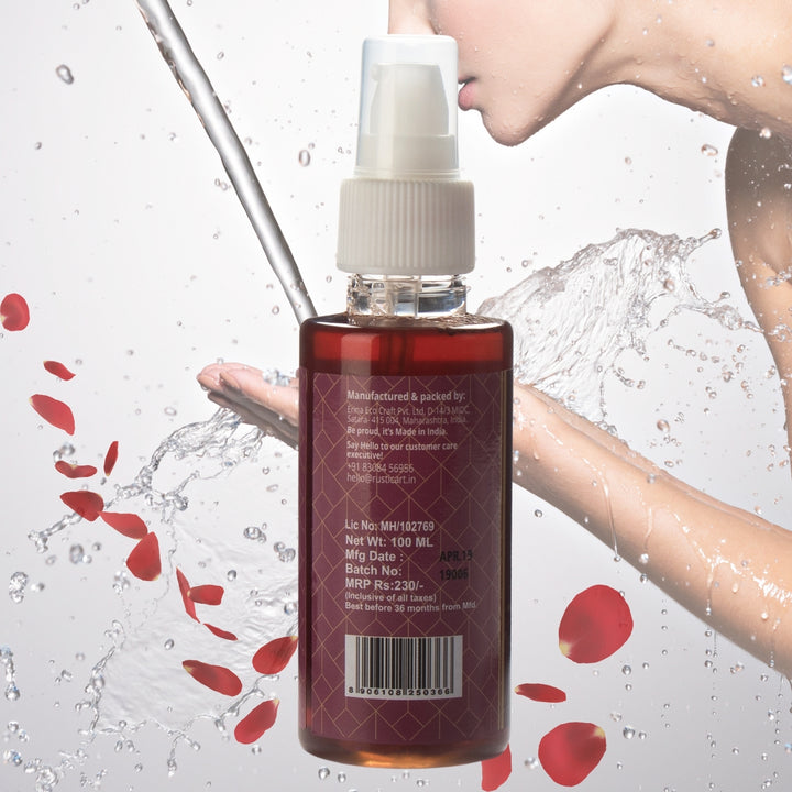 Wild Rose Face Wash For Normal Skin | Moisturise | Vegan-Natural-Organic | Cleanse Mildly | 100 ML