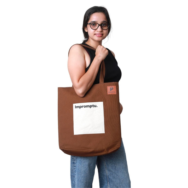 Gadgets Safe Tote Bag | Cotton | Utility | Spacious | Padded | Everyday Bag | "Impromptu"