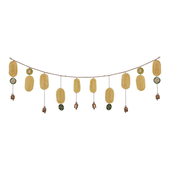 Toran | Copper & Golden Grass | Hand-Crafted | Festive Decor | 42 Inches