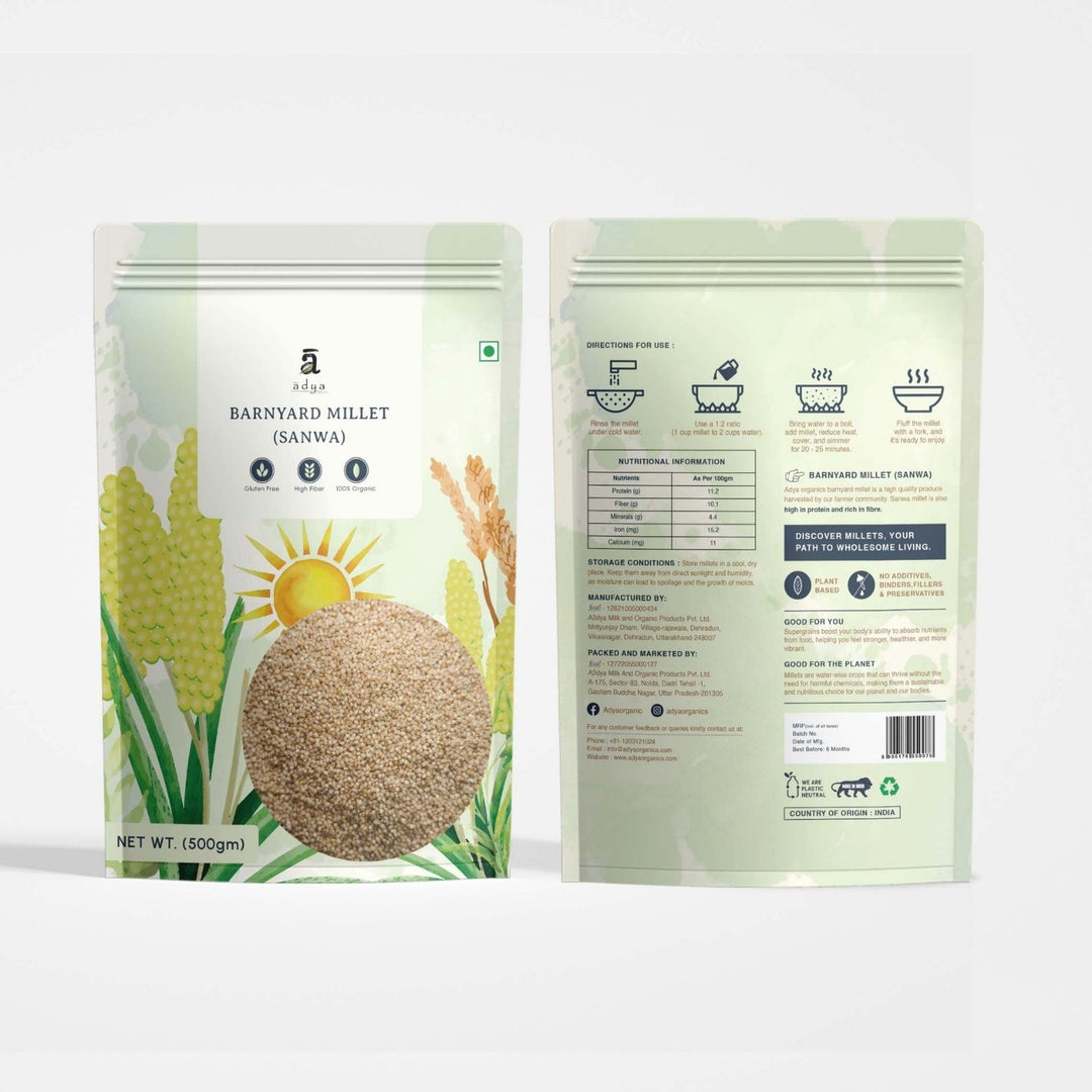 Barnyard Millet / Sanwa | Ancient-Grain | Authentic | Gluten-Free | 500 GM