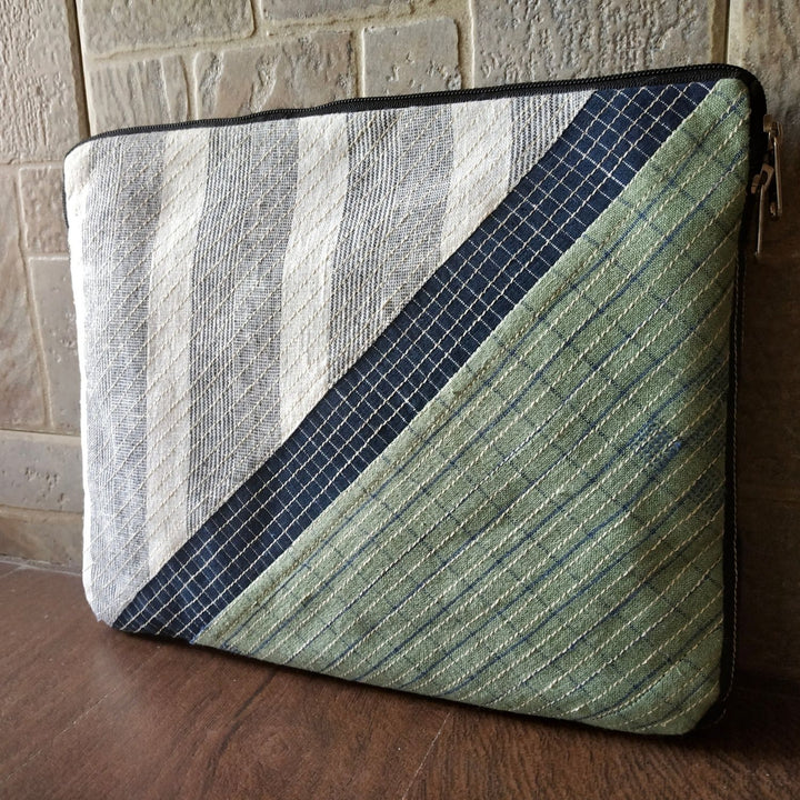 Geometric Embroidered Laptop Sleeve | Hand Crafted  | 11 Inches