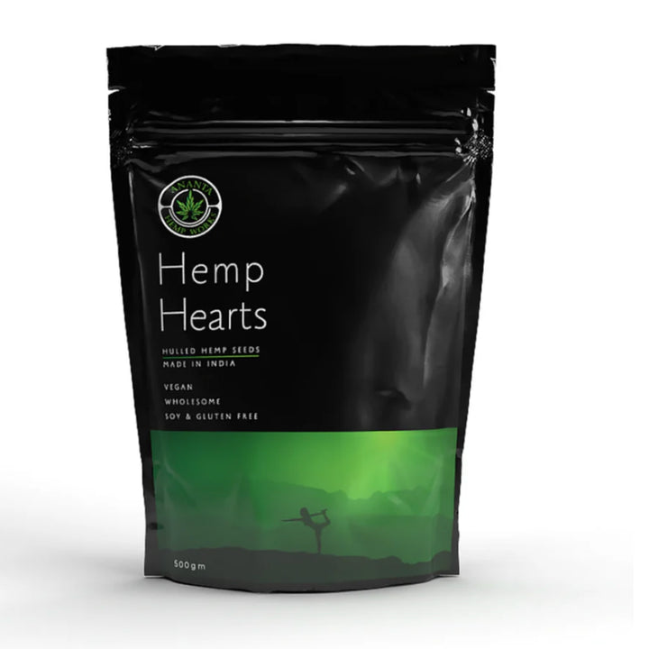 Hemp Hearts | Protein Rich | Powerhouse of Health, Minerals & Nutrients | Pouch of 500 G