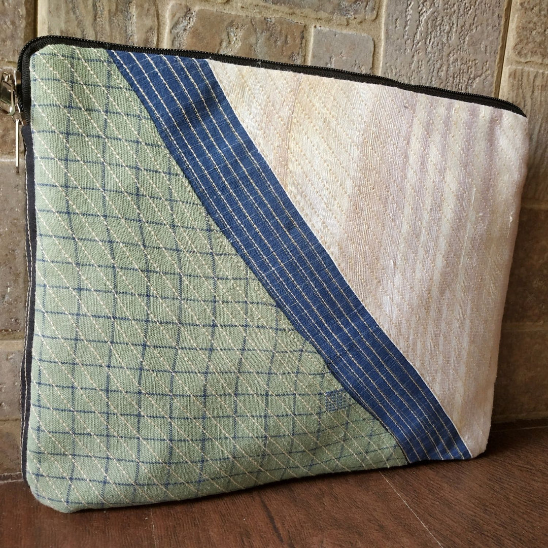 Geometric Embroidered Laptop Sleeve | Hand Crafted  | 11 Inches