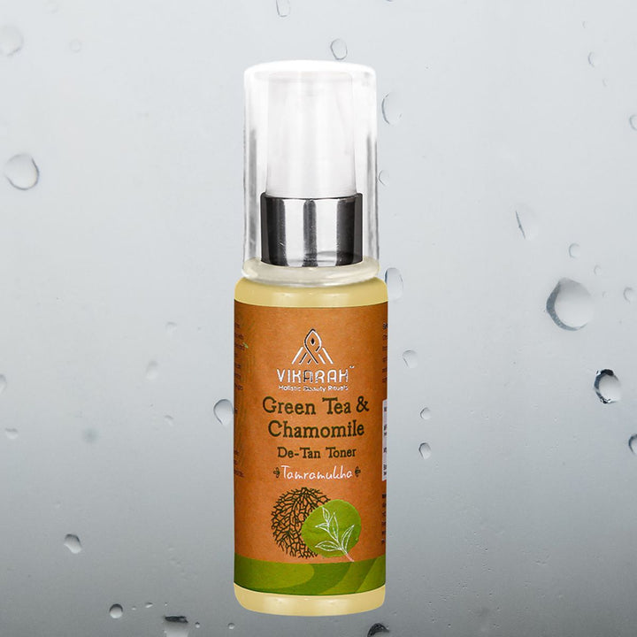 Green Tea & Chamomile Face Toner | For Hydration, De-Tanning and Skin Glow | Ayurvedic | 60 ml 