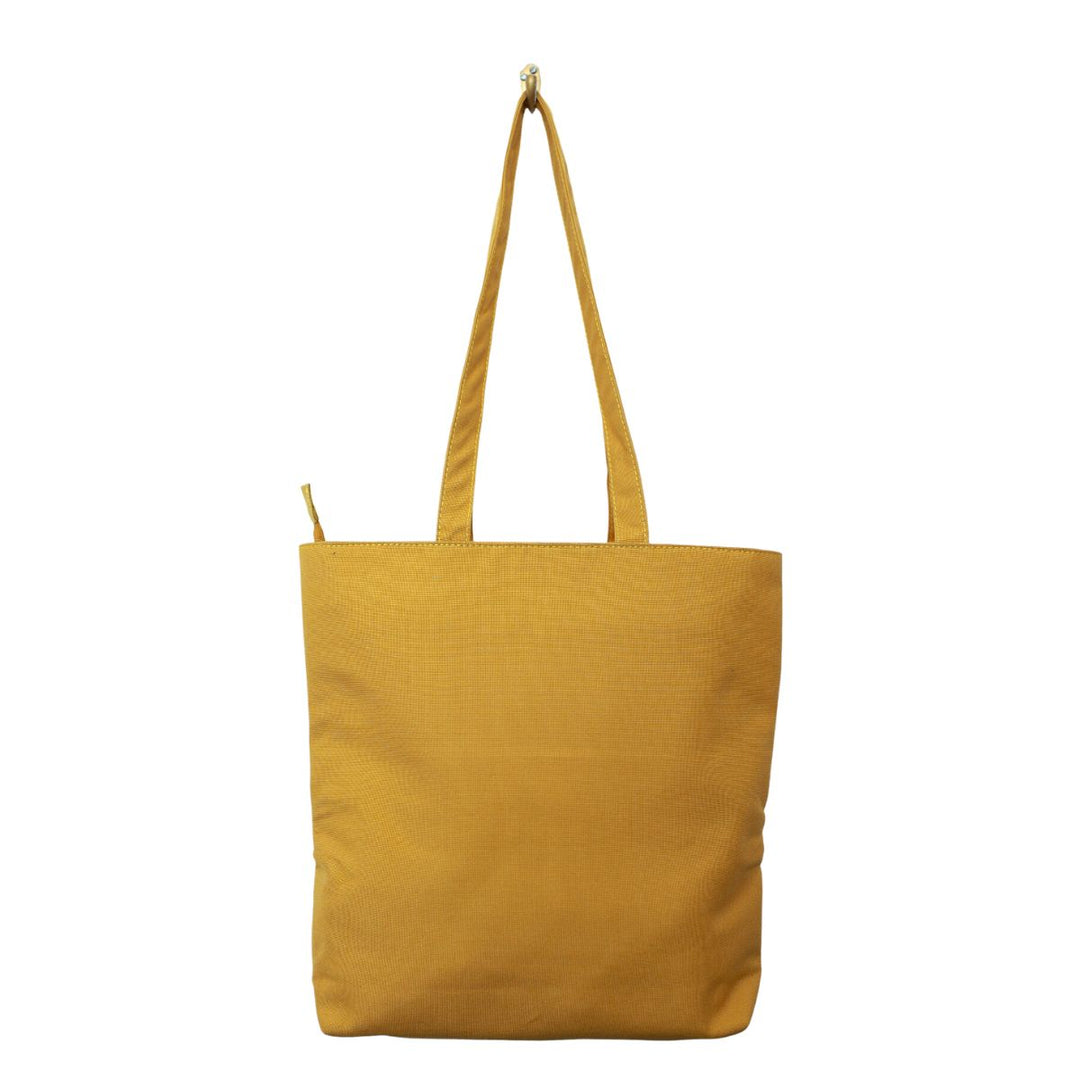 Shopper Tote Bag With Concealed Pockets | Cotton | Spacious | Multi-Pocket