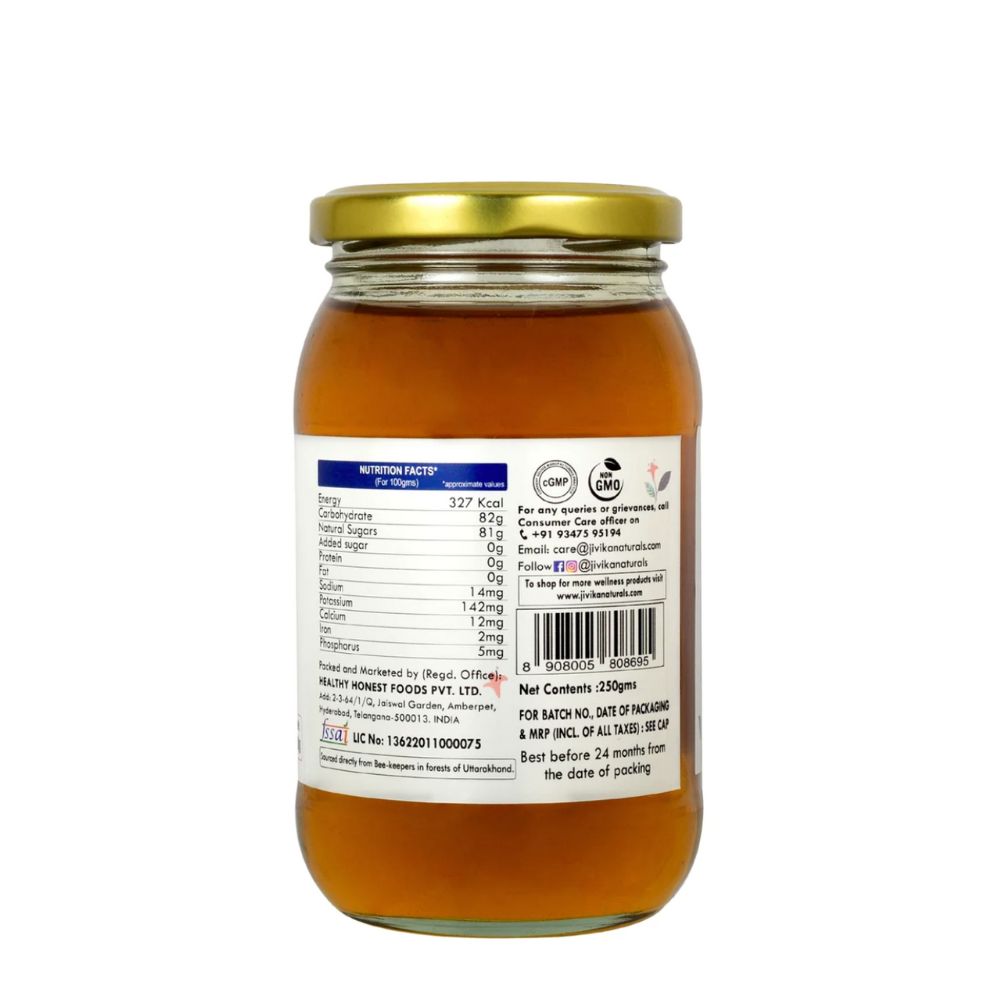 Forest Honey | Unadulterated | Organic | Health Giving | Beauty Nourishing | Glass Jar of 250 GM