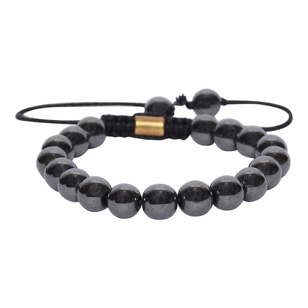 Hematite Bracelet | Adjustable | Semi Precious Stone | Grounding & Balances Root Chakra