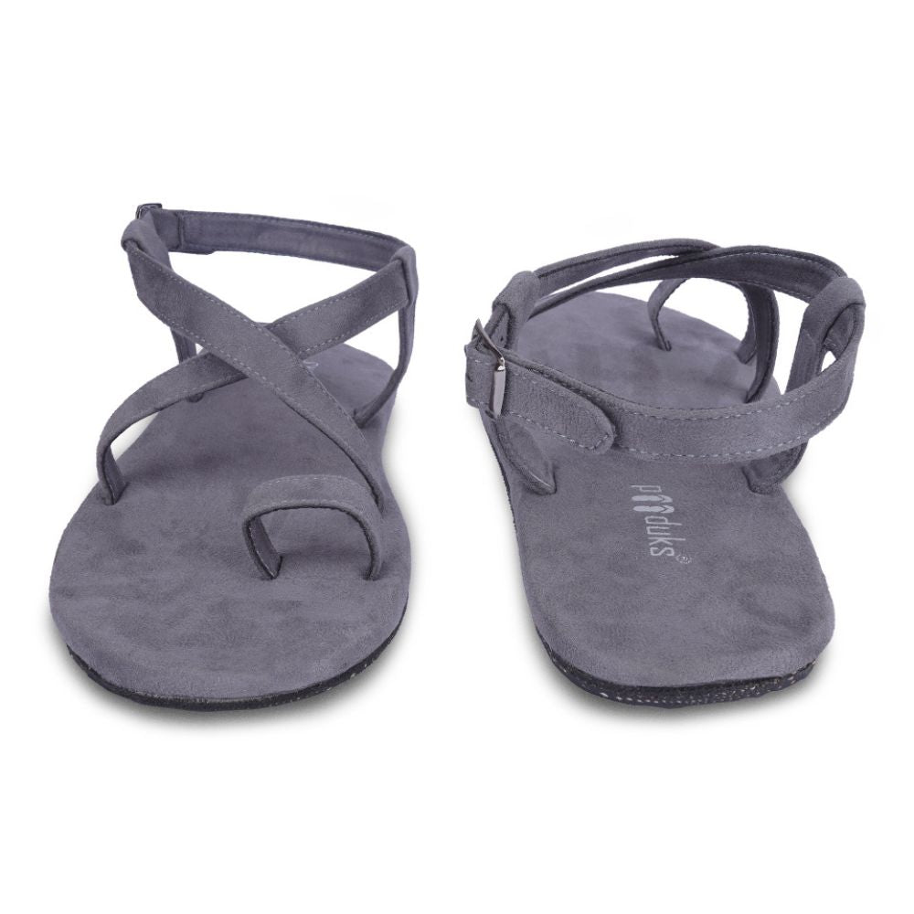 Sky Grey Super Classy Flat Sandal For Men | Consciously Crafted by Hands