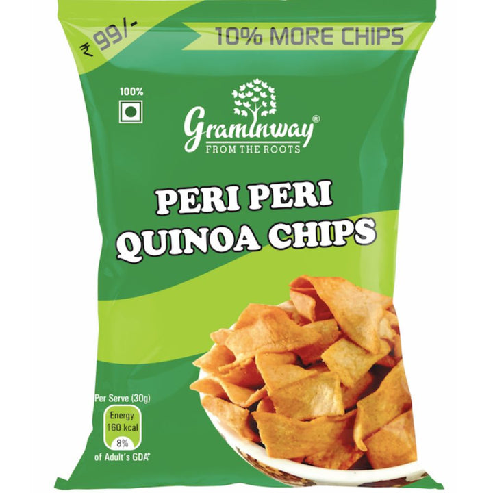 Quinoa Chips Peri Peri | Healthful Munching | Consciously Sourced | 100 GM