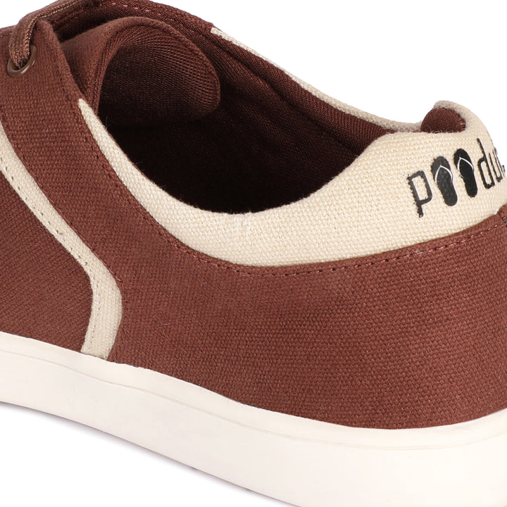 Brown Eco Sneakers | Fusion of Style & Comfort | Water Repellant & Odour Free