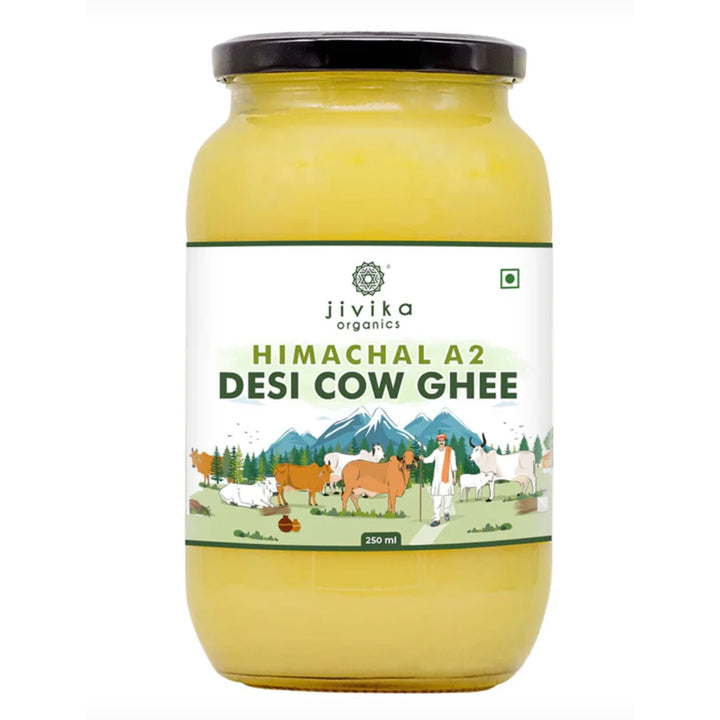 A2 Desi Cow Ghee | From Grass-Fed Cows | Hand-Churned | 250 ML