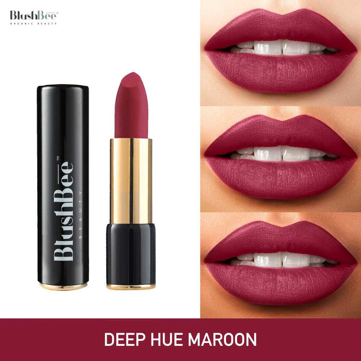 Deep Hue Maroon Lipstick | Lip Nourishing | Vegan | Organic | 2.3 CM | 4.2 GM