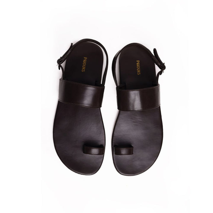 Comfy Black Flat Sandal for Men | Sharp & Timeless Design | Eco Conscious