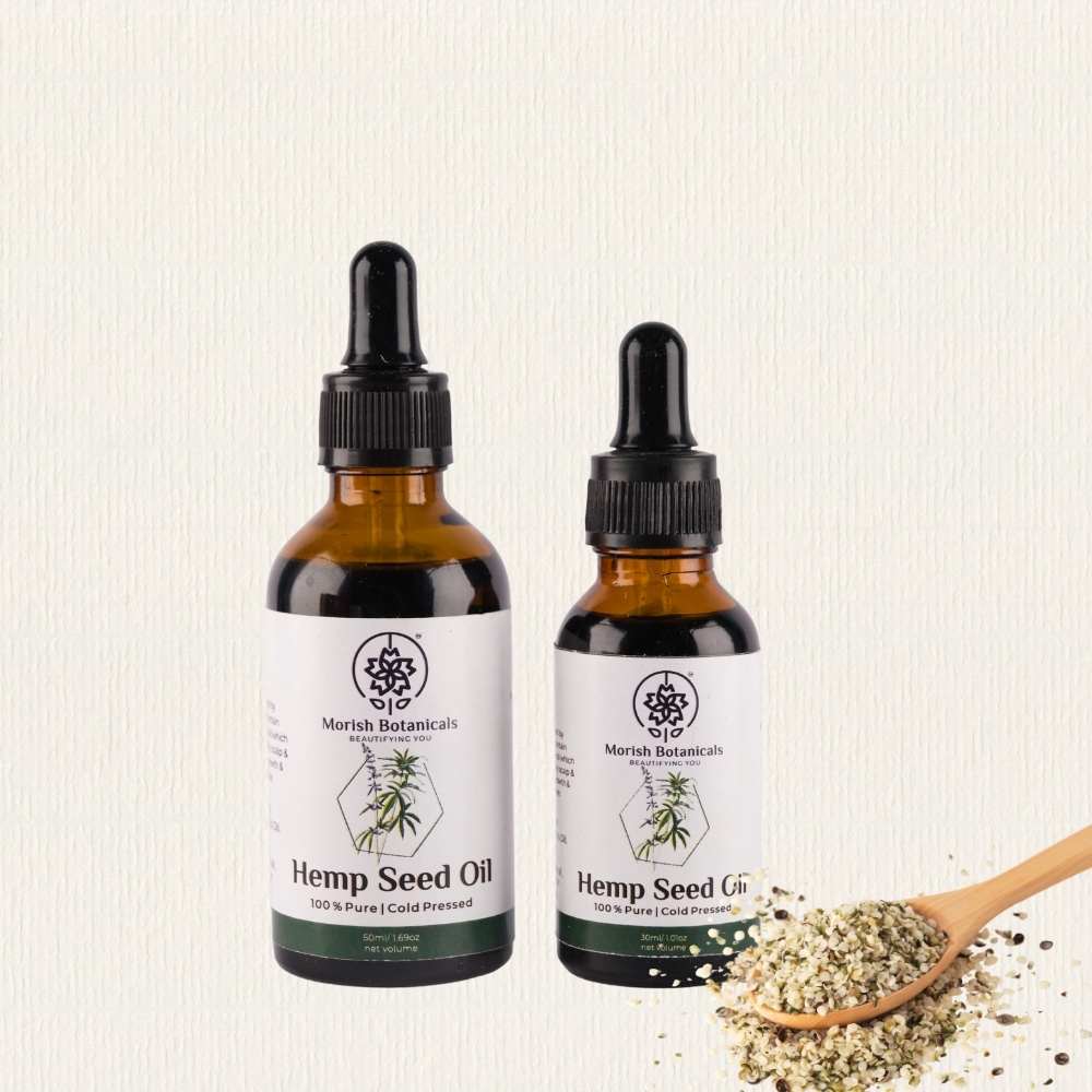 Hemp Seed Oil | Cold Pressed | Organic | Natural Radiance | Moisture Balance | 30 ML