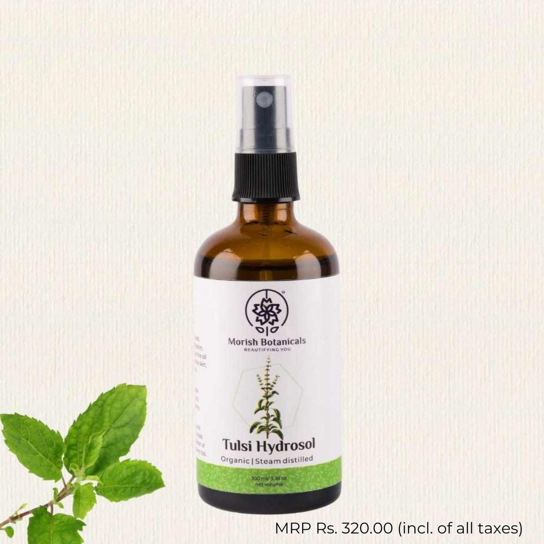 Organic Tulsi Water Spray | Oily Skin | Astringent | Distilled | 100 ML