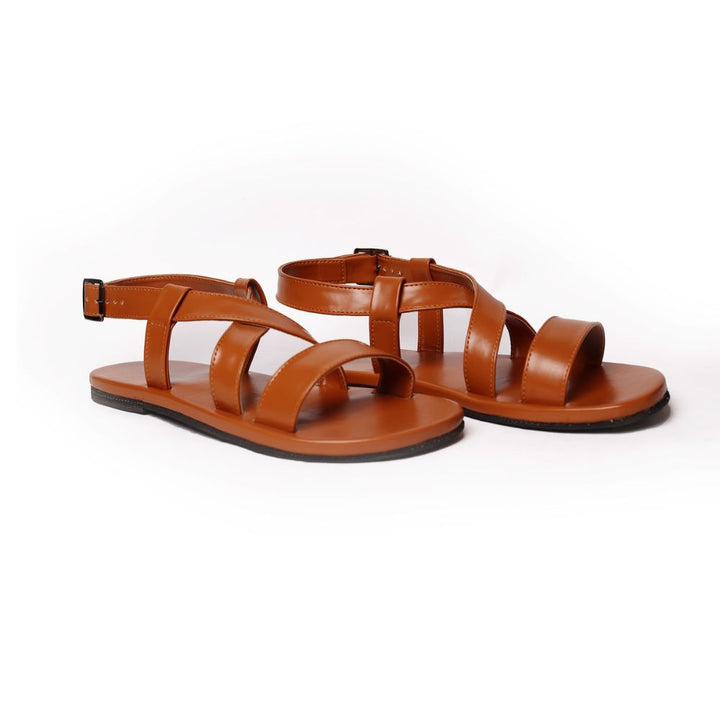 Tan Coloured Flat Sandal for Men | Innovative & Planet Loving Fashion