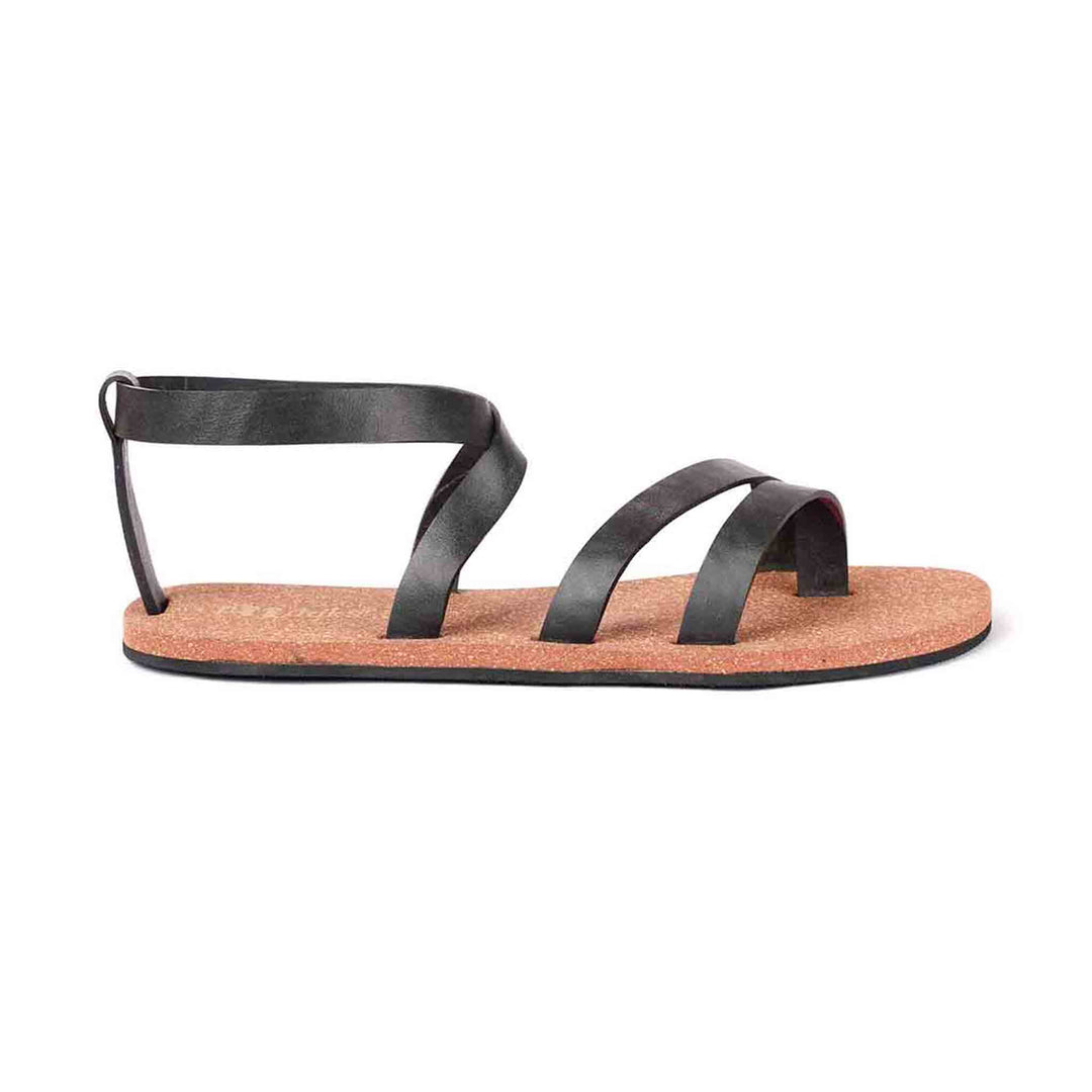 Toe Strap Cork Sandal for Women with Eco-Conscious Attitude | Brown & Black