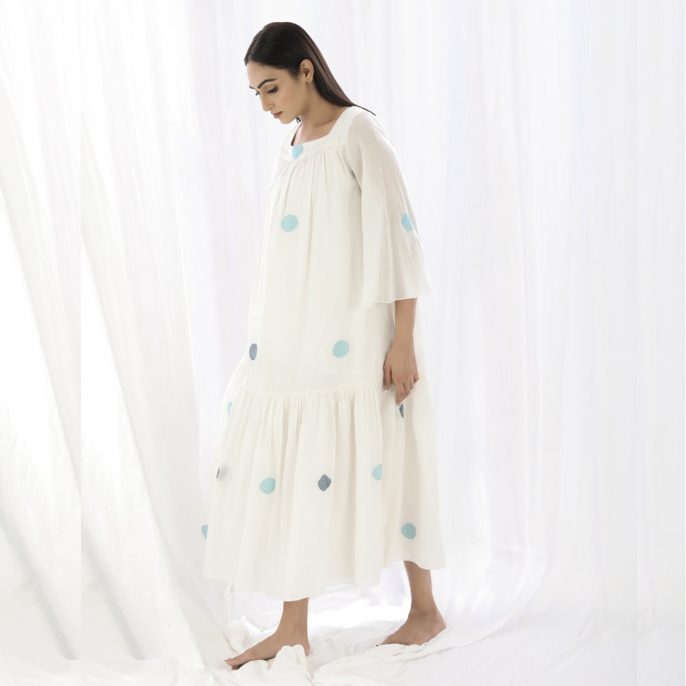 Women Maxi Dress | Minimalist Design | Comfy Day Wear | Pristine White