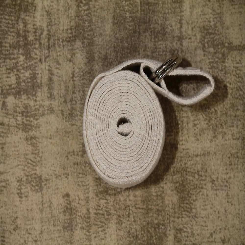 Yoga Rope (Dhyaana) | Made of 100% Cotton with Metal Buckle | Soft & Absorbent