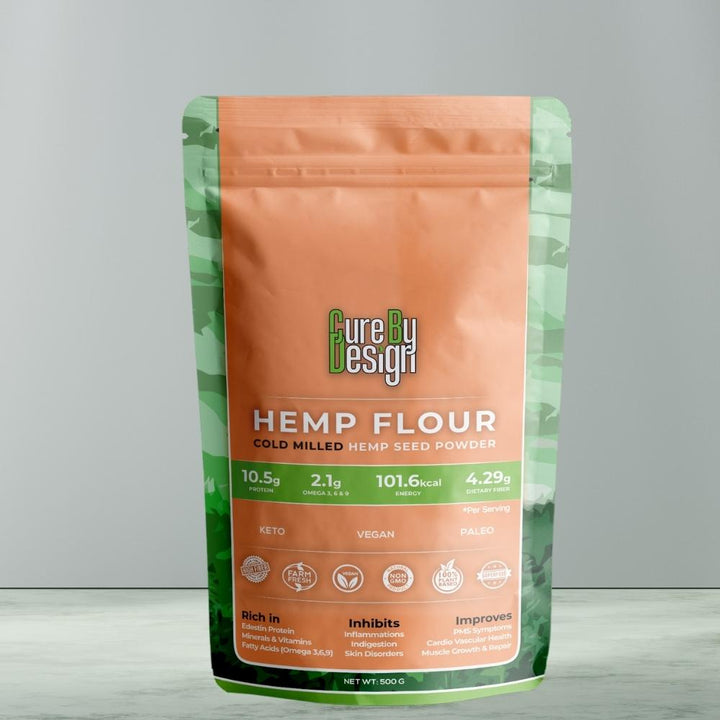 Hemp Seed Flour | Cold Milled | Natural | Vegan | Gluten Free | 500 GM