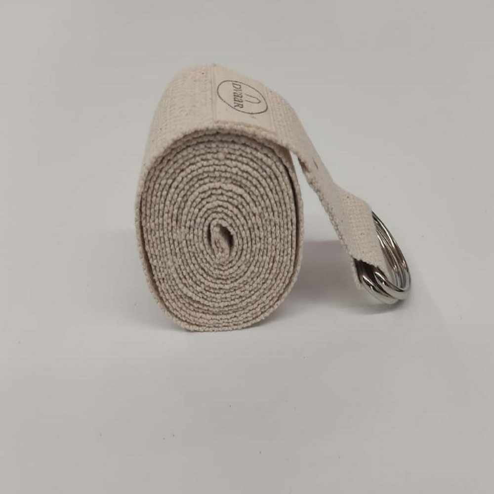 Yoga Rope (Dhyaana) | Made of 100% Cotton with Metal Buckle | Soft & Absorbent