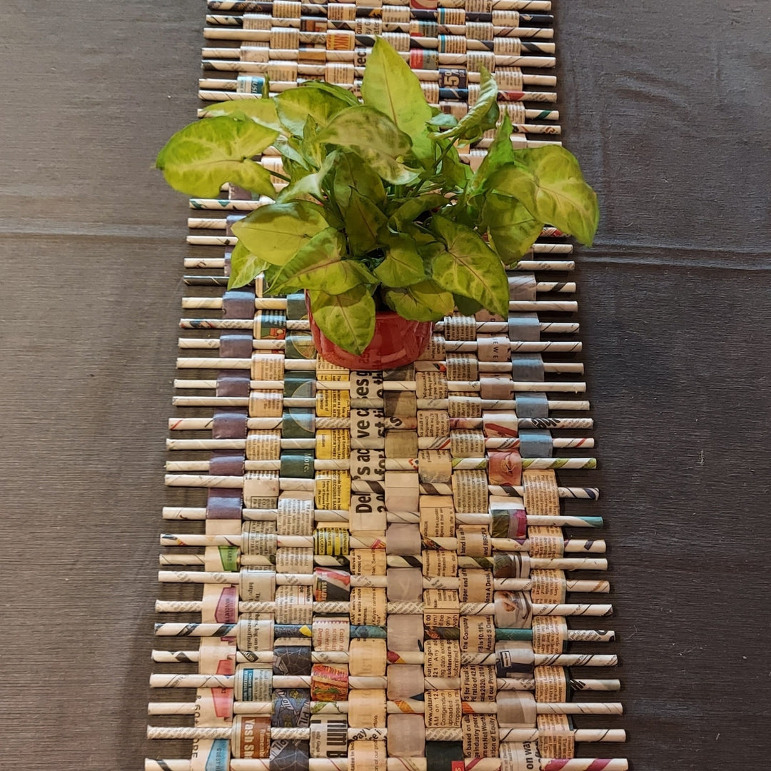 Paper Coiled Table Runner | Hand Crafted | Unique Table Ware | Artistic and Elegant