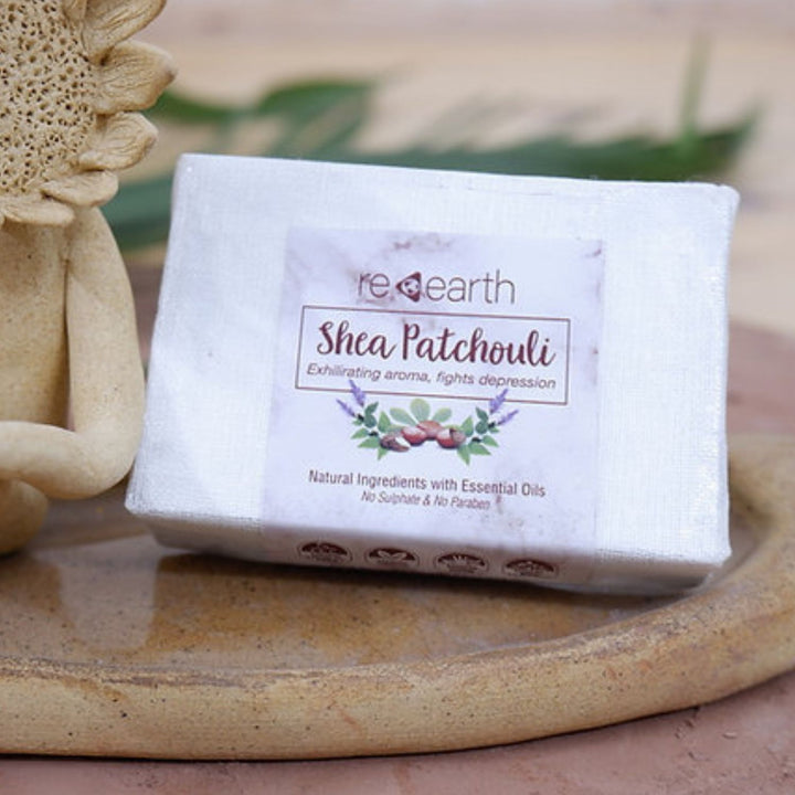 Shea Patchouli Handmade Soap | 100% Natural | Refreshing Aroma | 100 GM