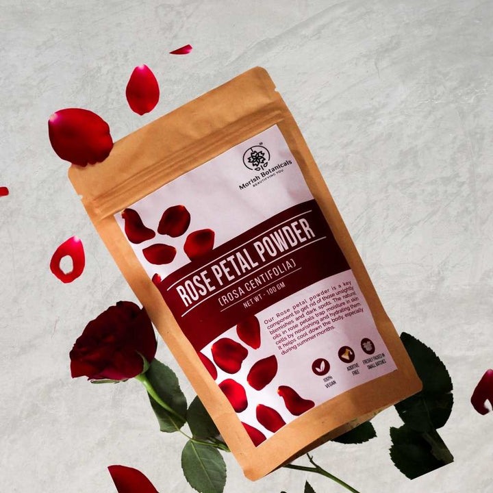 Rose Petal Powder | Skin Glow | Anti-bacterial | Evens Skin Tone | Vegan | 100 GM