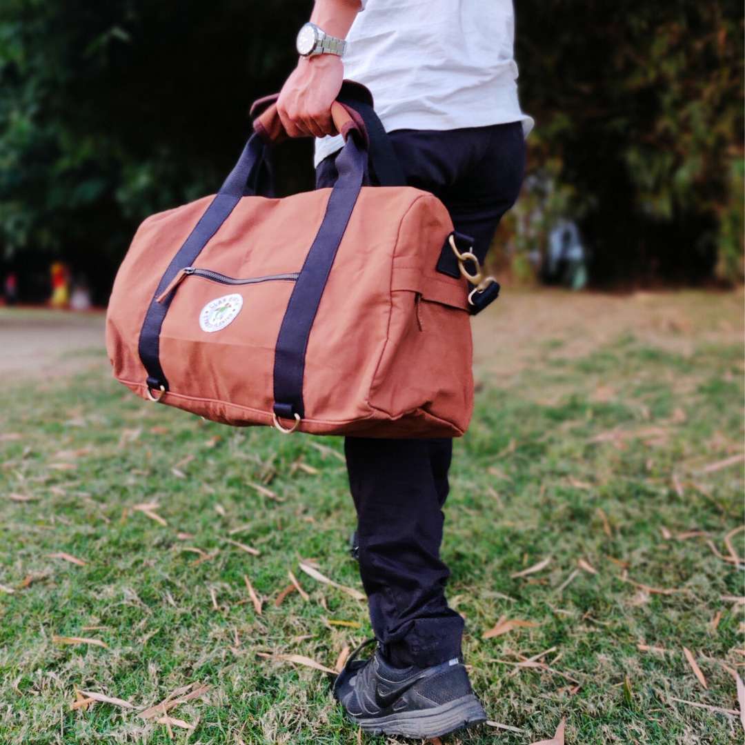 Rhino Duffel Bag | Classic Style & Multi-Functional | Handcrafted in Kolkata