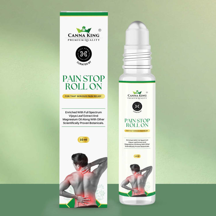 Pain Stop Roll-On | Ultimate Pain Relief | Hemp & Multiple Pain Relieving Herbs | 10 ML