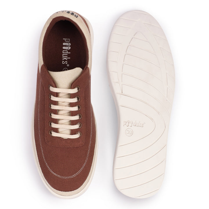 Anti-Skid Sneakers | Biodegradable & Recycled | Wooden Brown Colour