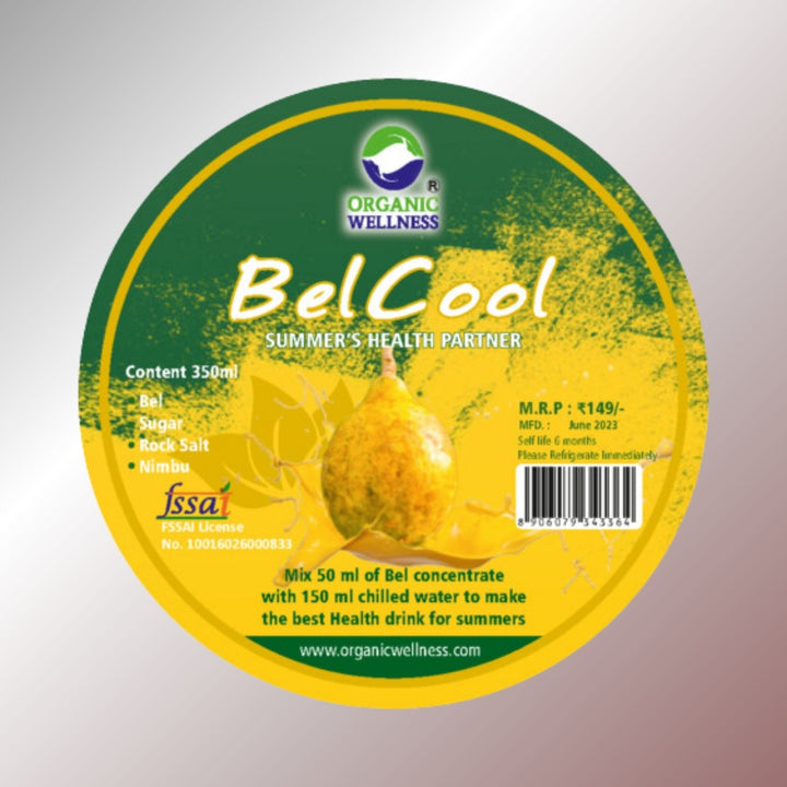 Organic Belcool  | Summer Health Drink | 100% Vegan | Heart Health | Nutrient Absorption | 350 ML