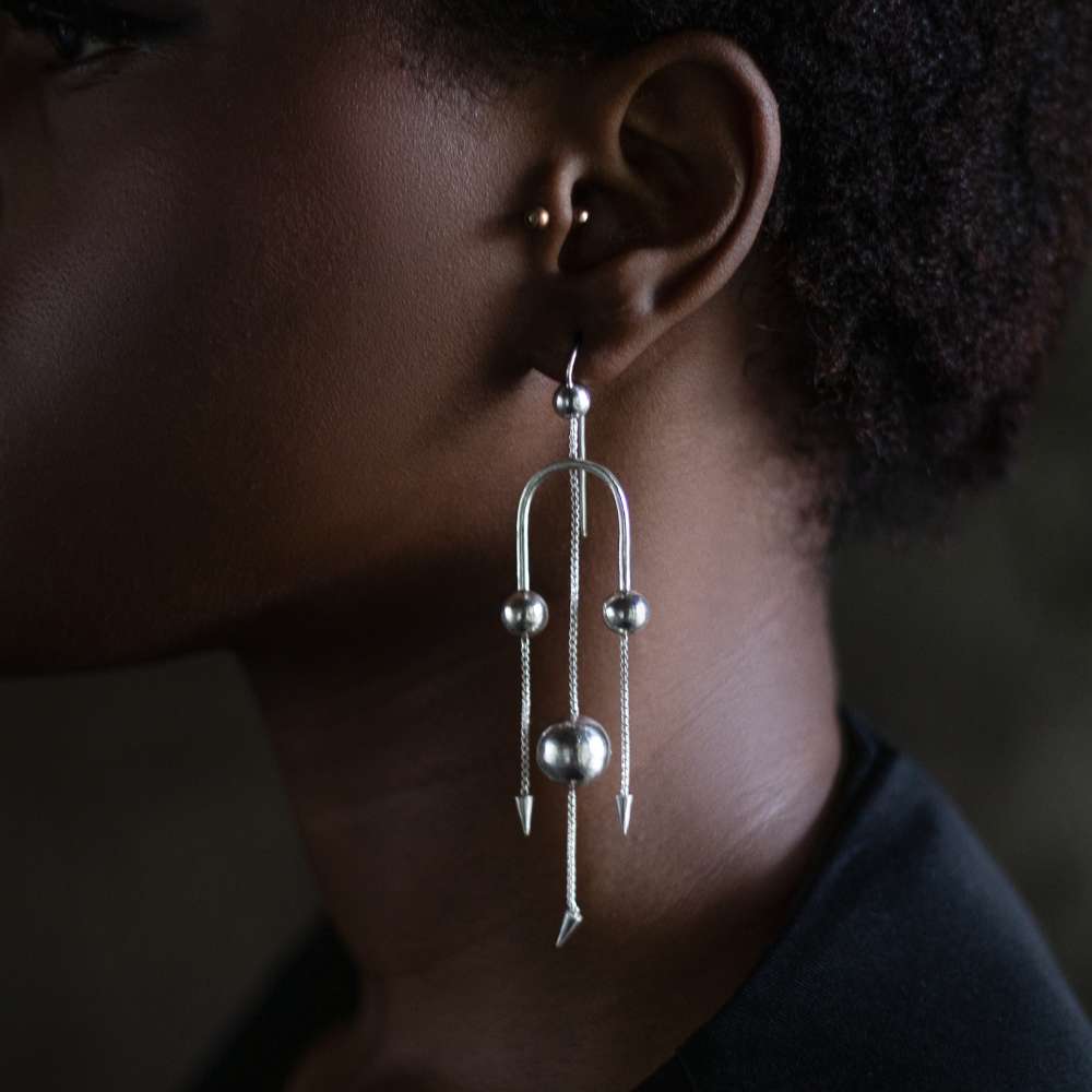 Dangling Layered Earrings | Made of Sterling Silver | Exquisite Design for A Crisp Look