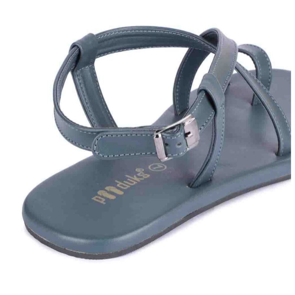 Steel Grey Sandals For Men | Captivating Comfortable And  Eco-friendly Wear